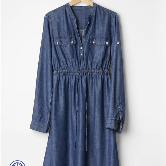 GAP Maternity Denim Dress (tencel lyocell) - Picture 7 of 7